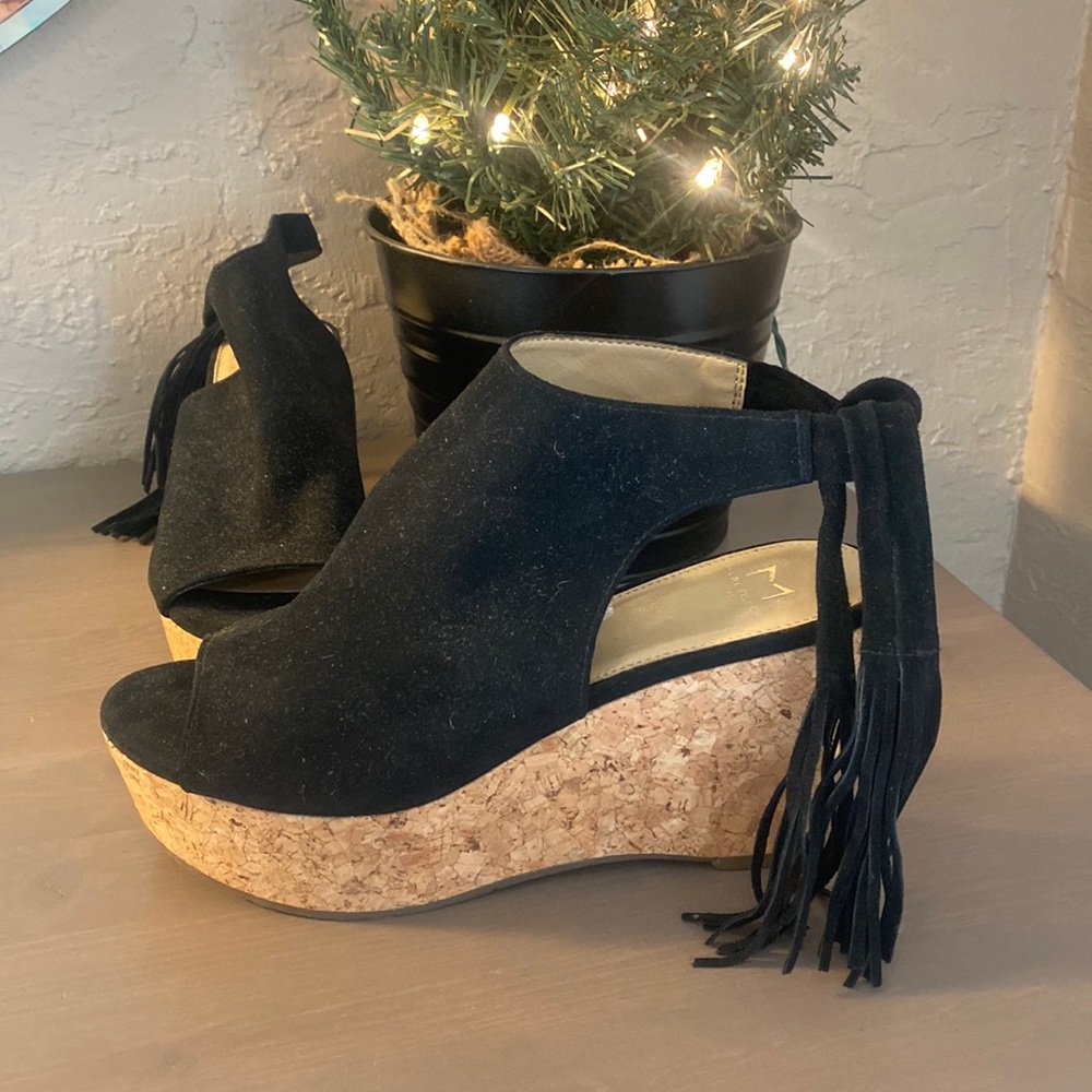 Marc Fisher Ladies 6 | open toe wedge